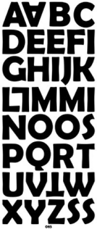 Booth Fobie Denk vooruit 085 Grote Letters | Groothandel in o.a. Stickervellen alfabet |  LINNENKARTON.NL