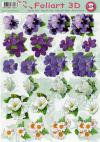 624 Witte en paarse bloemen